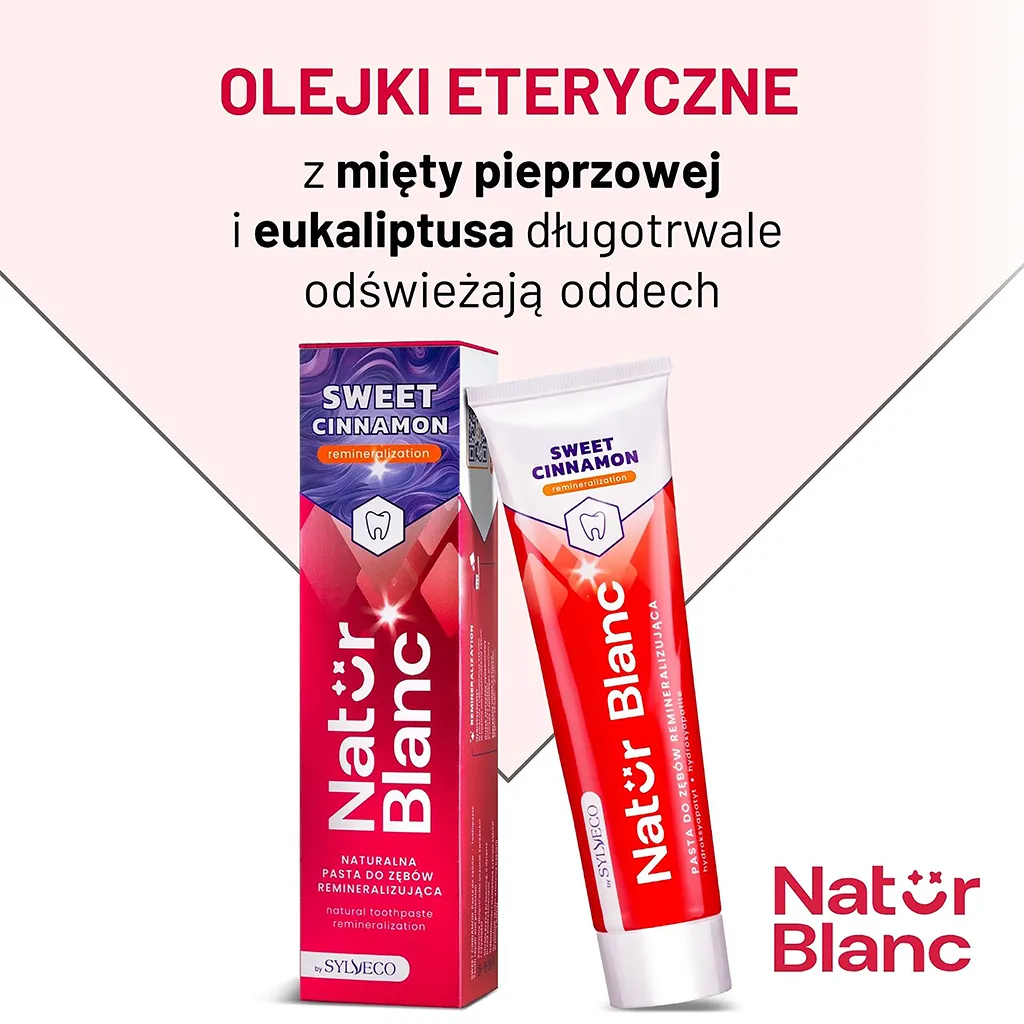 Sylveco Natur Blanc dentifricio Sweet Cinnamon smalto