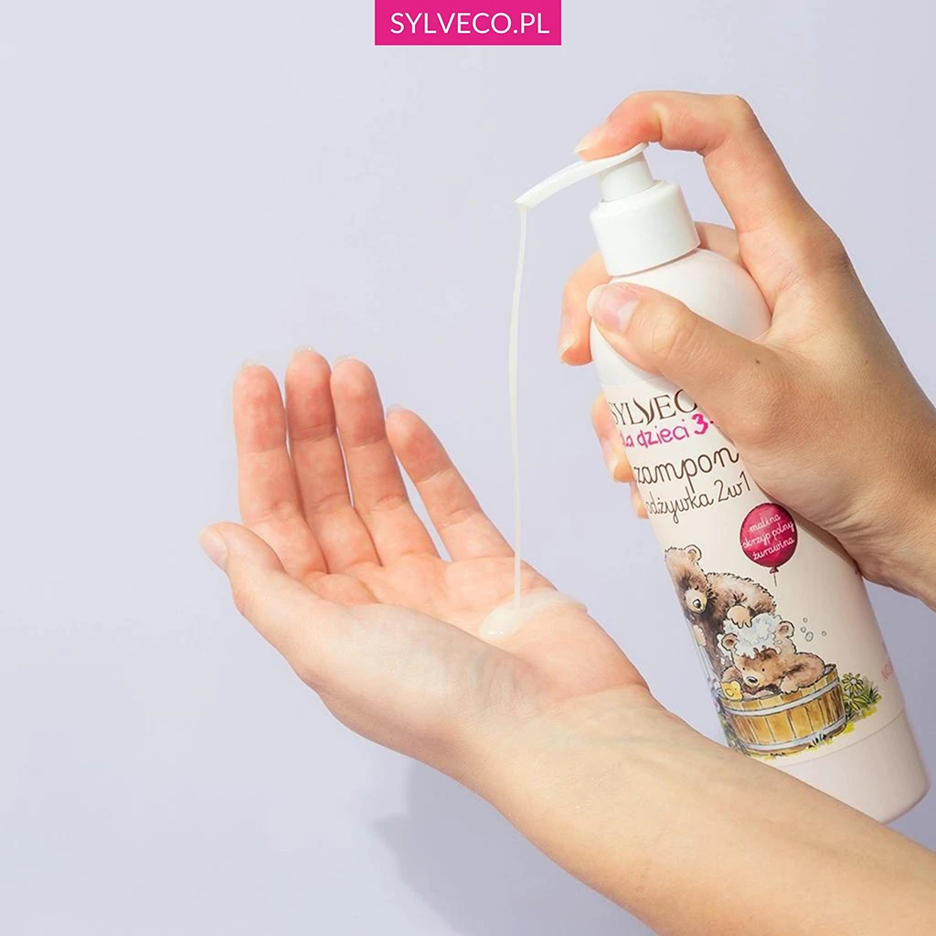 Sylveco Bambini 3+ shampoo balsamo 2in1 lampone 300 ml