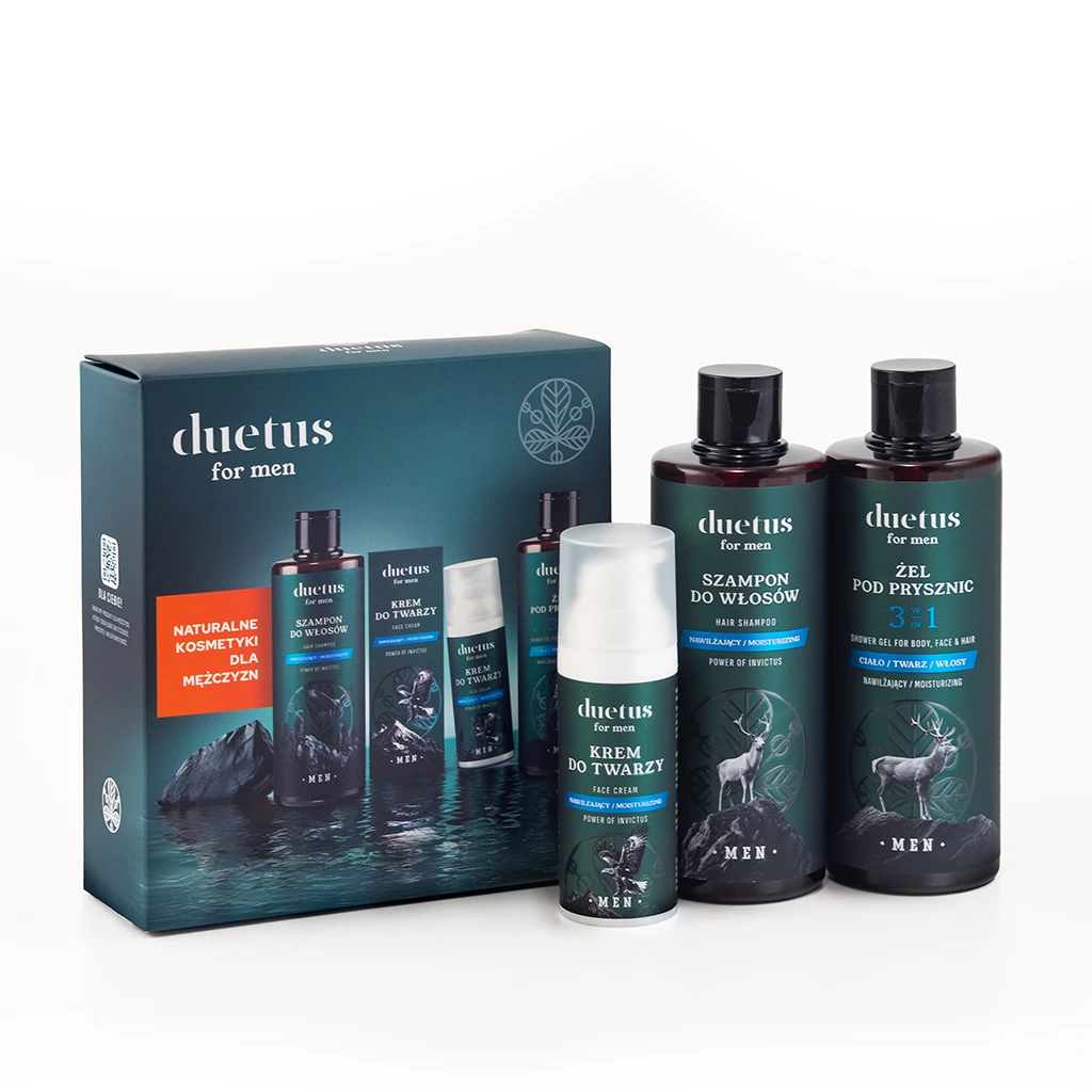 Vianek Duetus For Men Power of Invictus set uomo viso corpo capelli