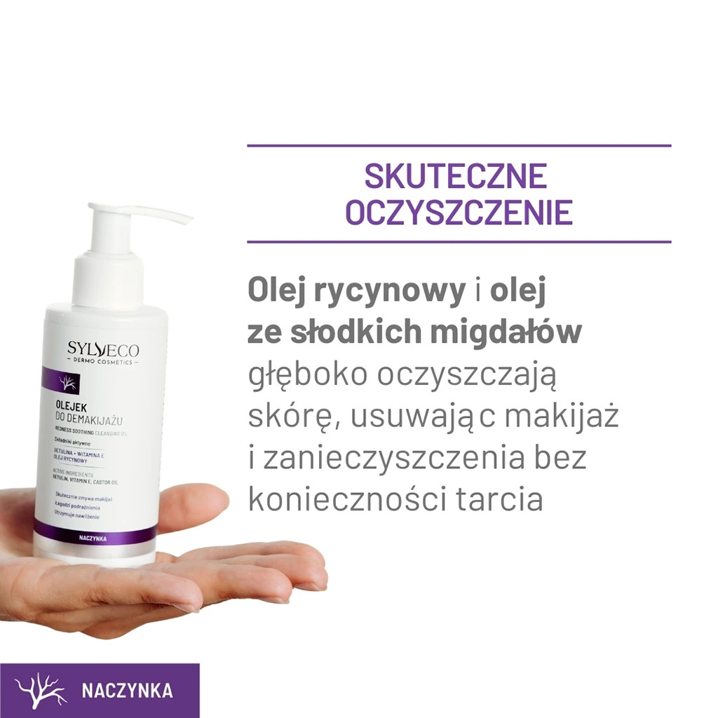 Sylveco Dermo olio struccante viso pelle con rossori