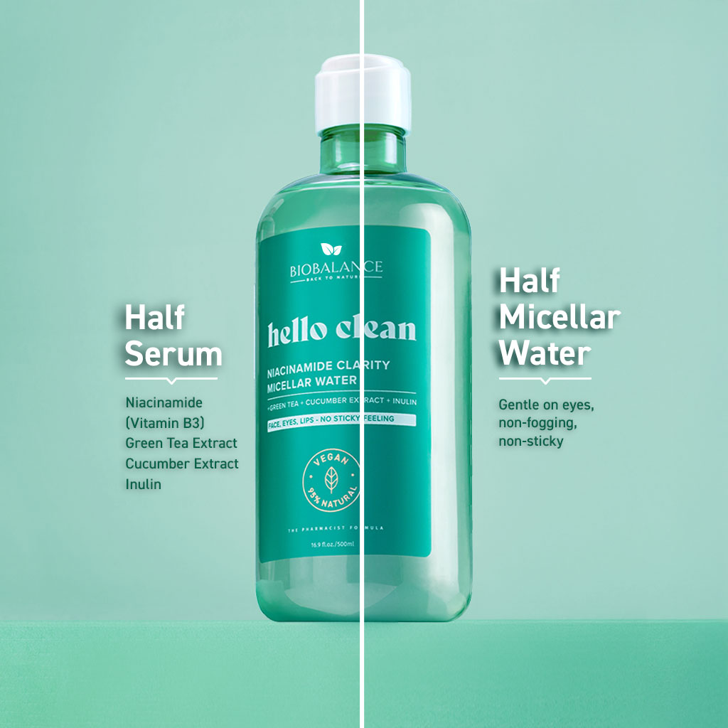Biobalance Hello Clean Niacinamide Clarity acqua micellare 500 ml