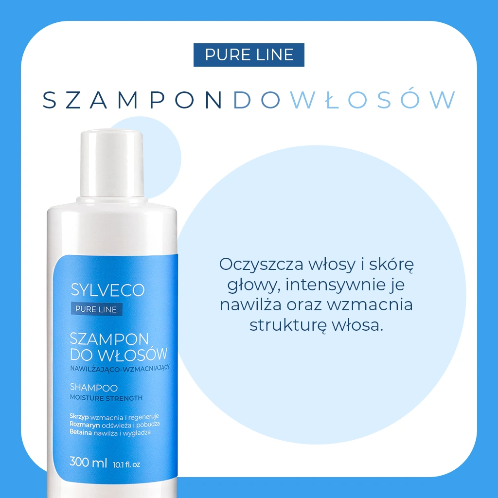 Sylveco Pure Line Shampoo Capelli Idratante Rinforzante