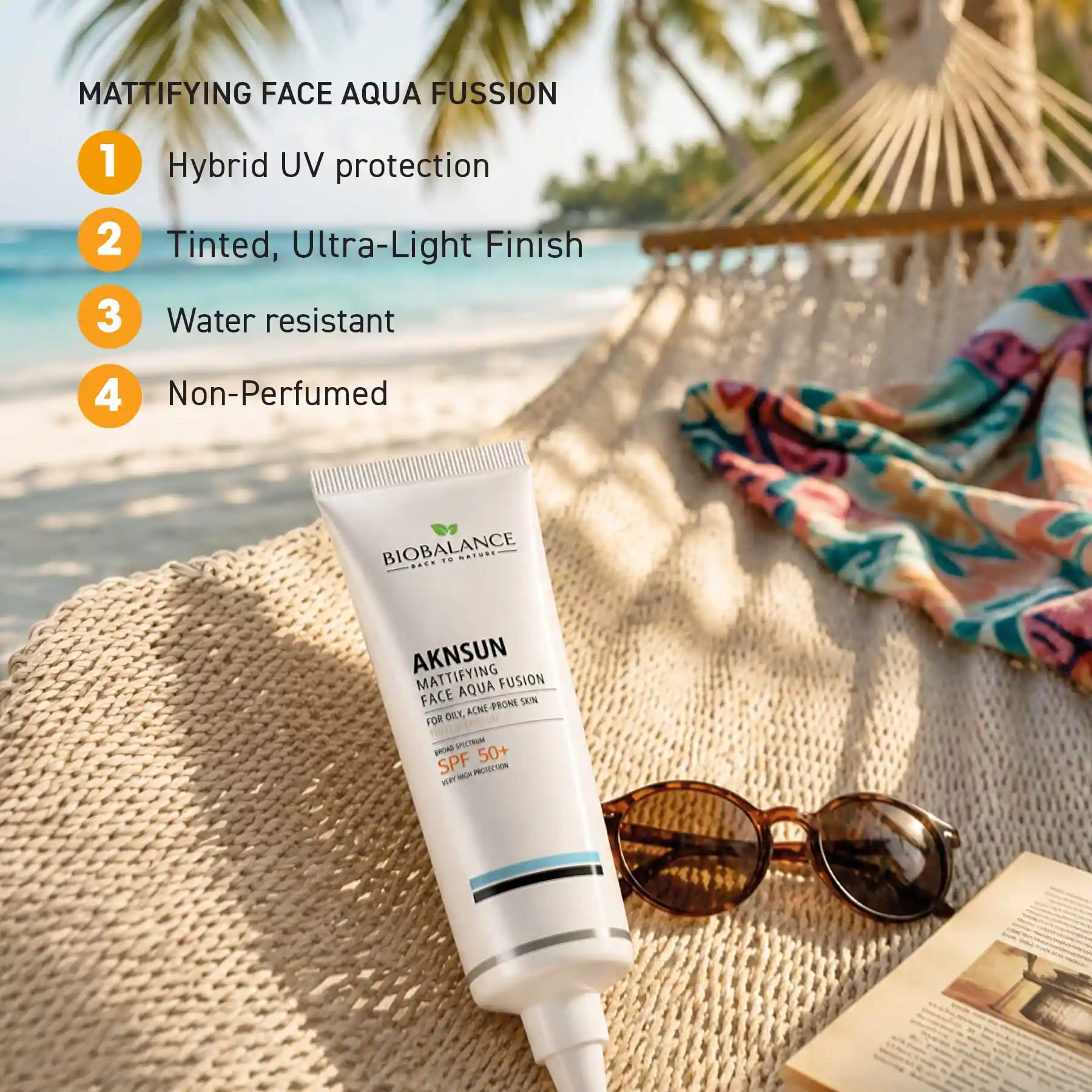 Biobalance Aknsun Aqua Fusion Tinted Medium SPF50+ 40 ml