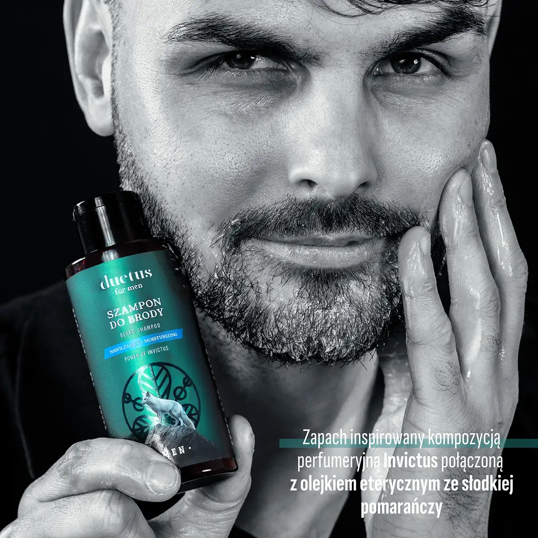 Duetus For Men Power of Invictus Shampoo Barba idratante