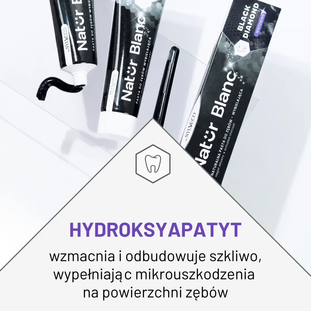 Sylveco Natur Blanc Black Diamond dentifricio carbone