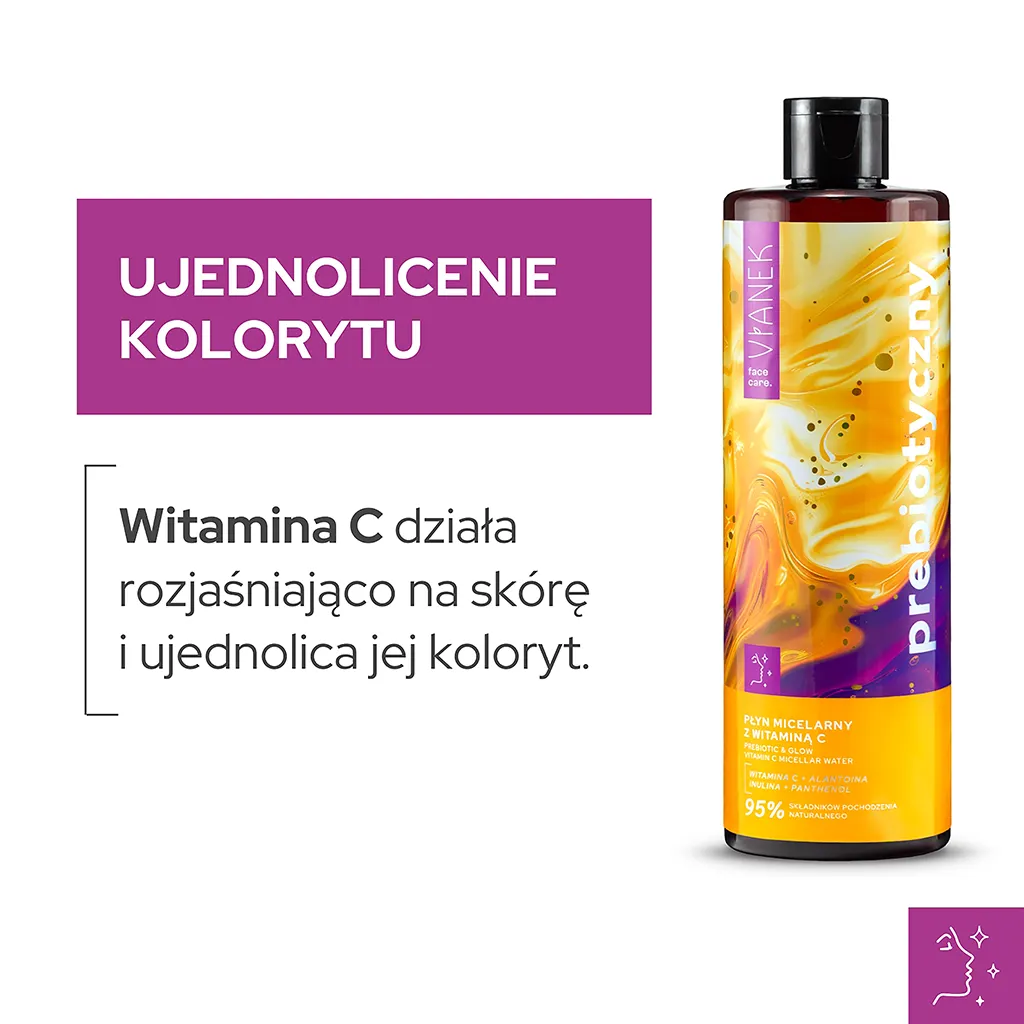 Vianek Prebiotico Acqua Micellare Vitamina C Viso