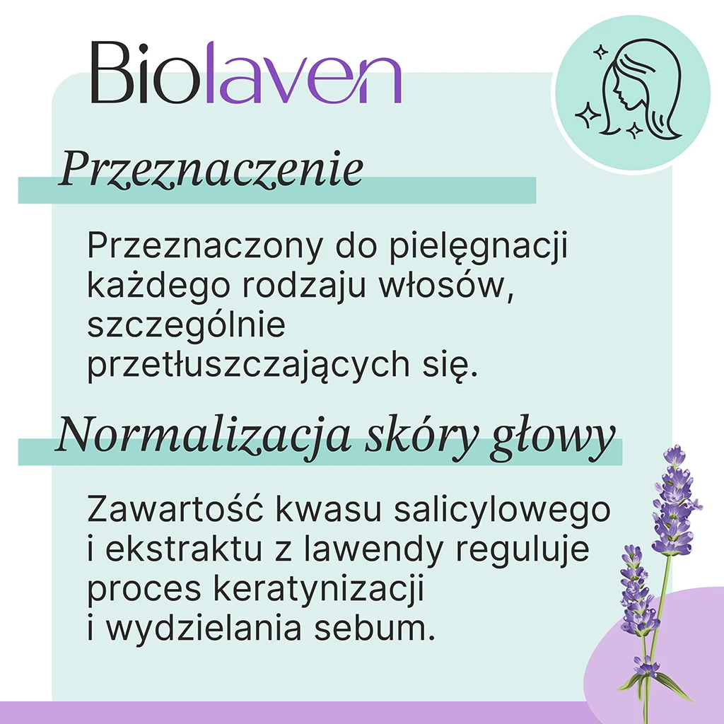 Biolaven shampoo regolatore lavanda 300 ml cute grassa