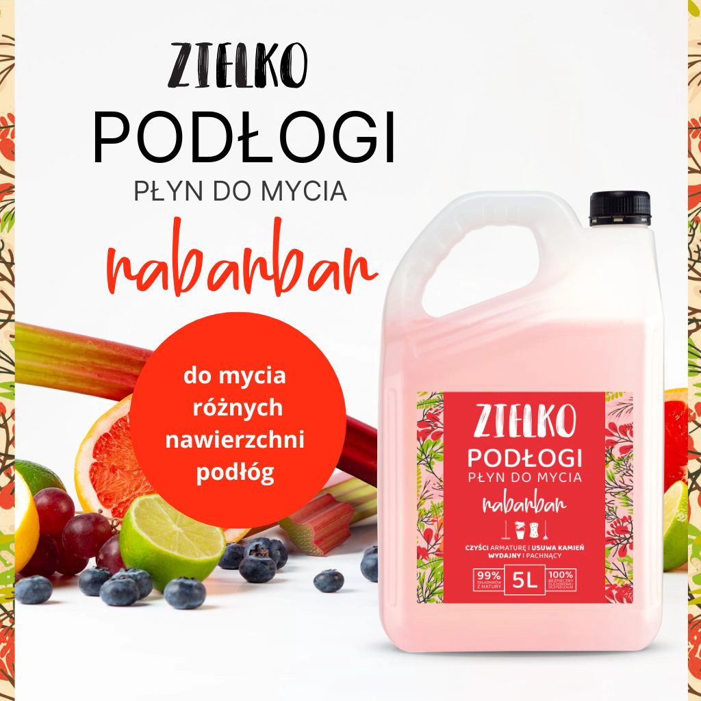Zielko Rabarbar Detergente Pavimenti 5L senza aloni