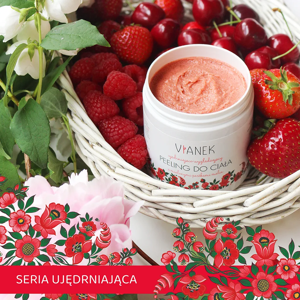 Vianek Peeling Corpo Rassodante Lampone Zucchero