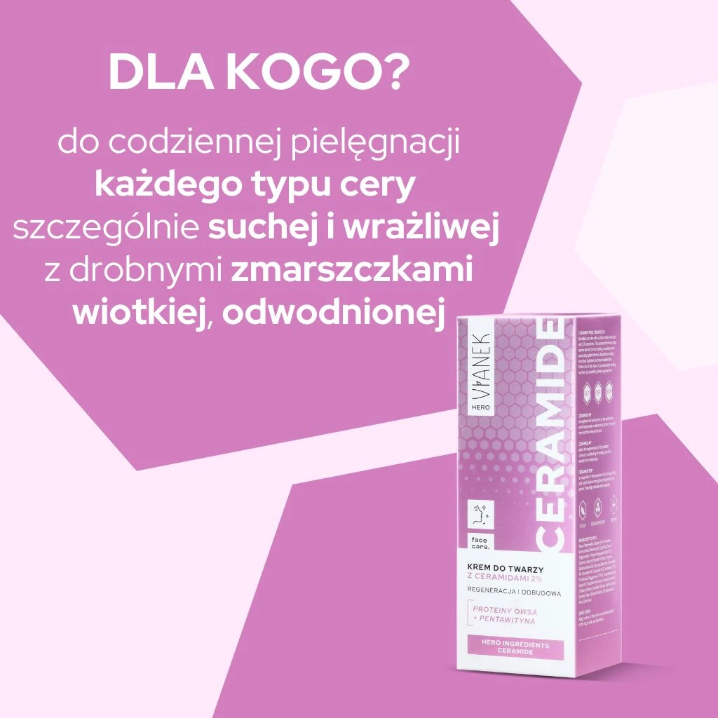Vianek Hero crema viso ceramidi 2% pelle secca