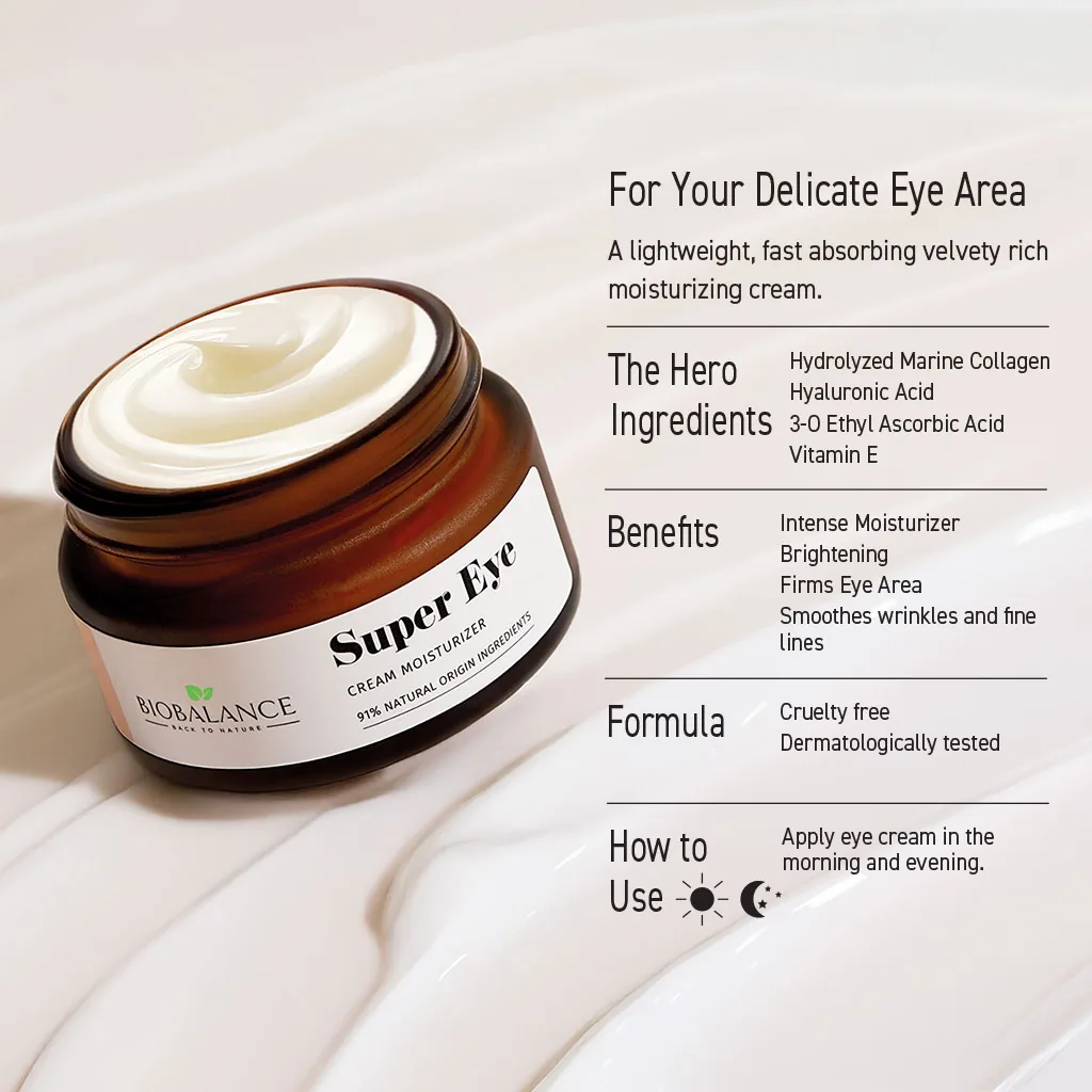 Biobalance Super Eye Cream contorno occhi idratante 20 ml