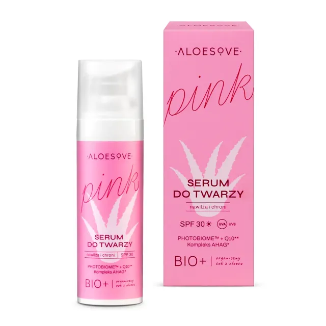 Vianek Aloesove Pink SPF30 siero viso protezione solare