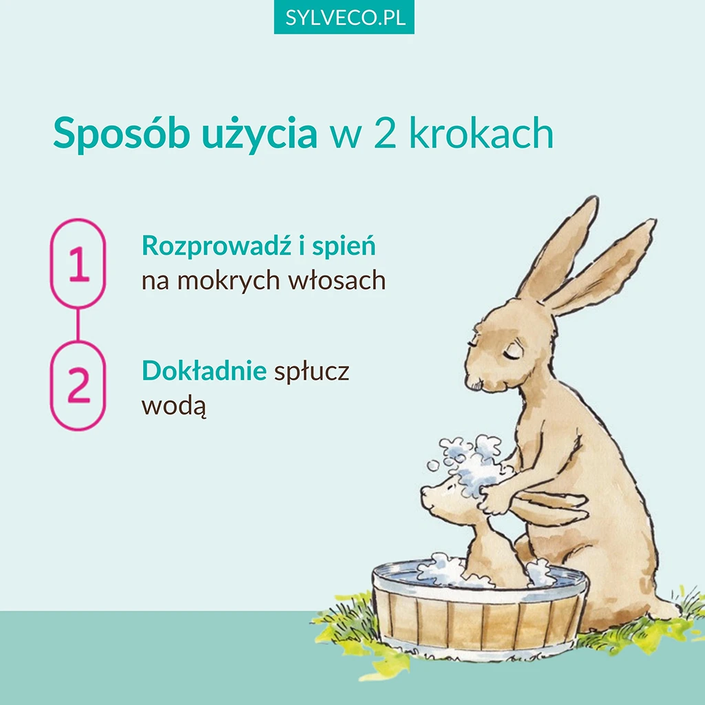 Sylveco Bambini 3+ Schiuma Corpo e Capelli Mirtillo
