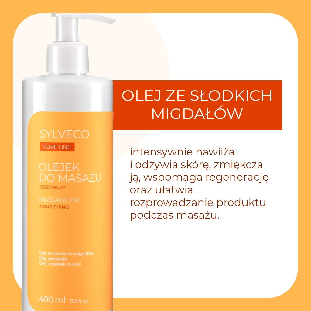 Sylveco Pure Line Olio da Massaggio Arancia pelle secca