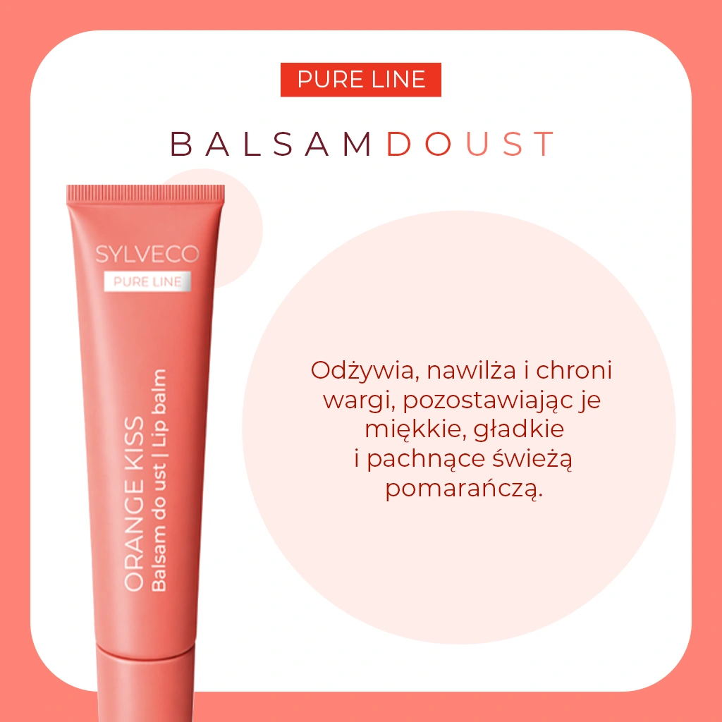 Sylveco Pure Line Orange Kiss balsamo labbra nutriente