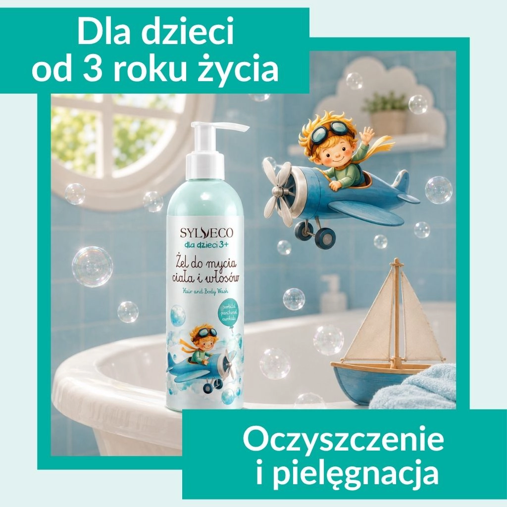 Sylveco Bambini 3+ gel corpo capelli gomma da masticare