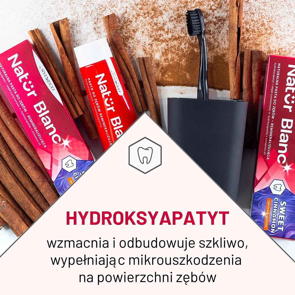 Sylveco Natur Blanc dentifricio Sweet Cinnamon smalto