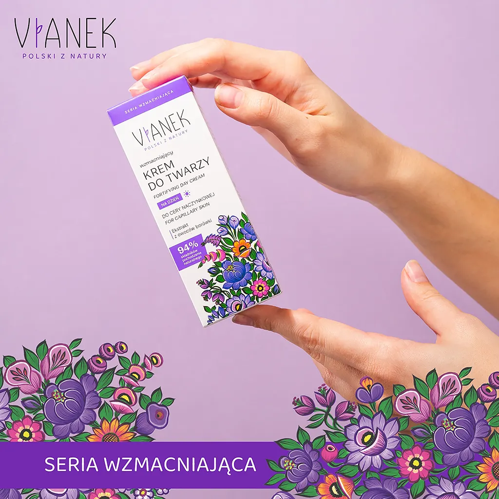 Vianek Crema Viso Giorno Rinforzante 50 ml Pelle Couperose