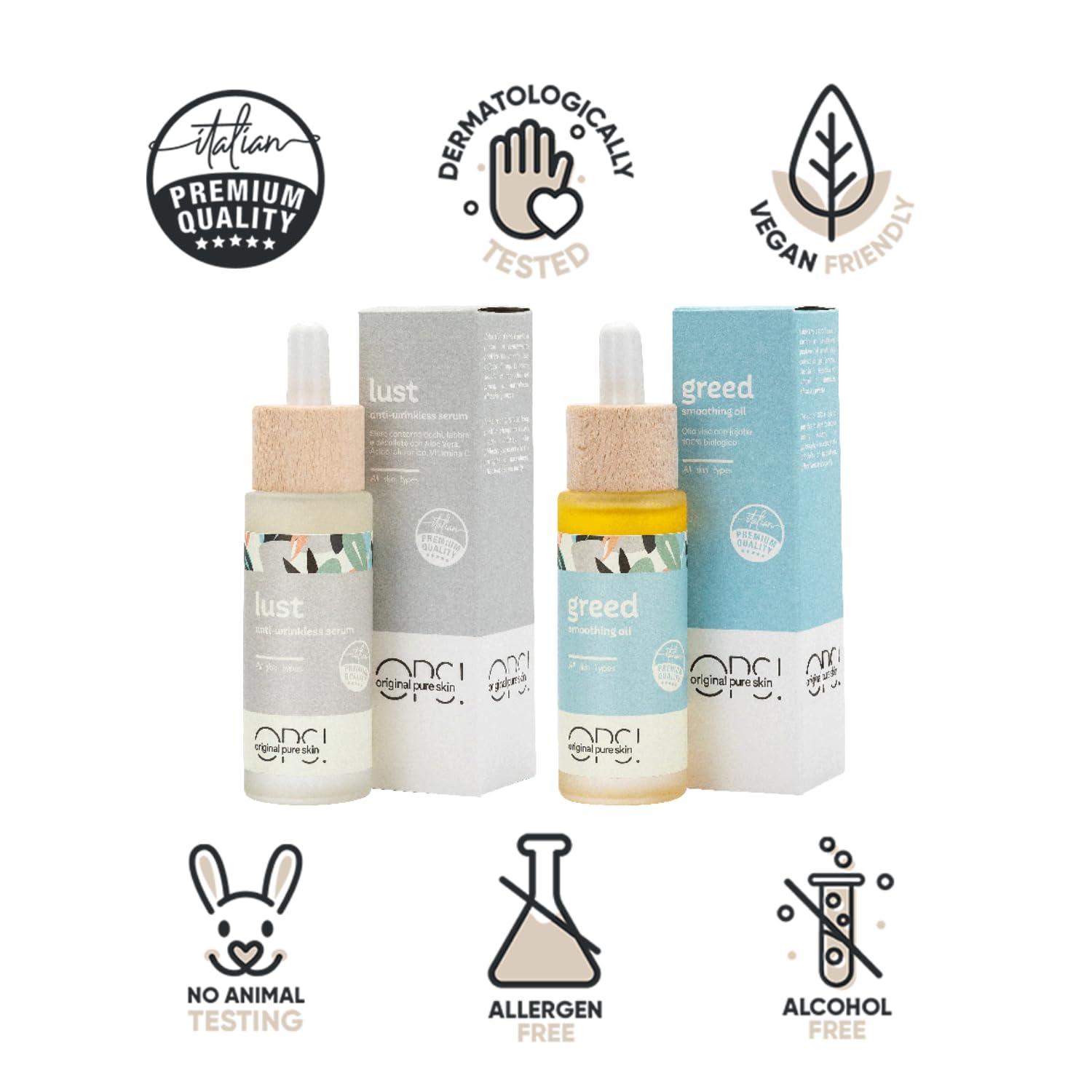 OPS Original Pure Skin Lust+Greed Siero Olio Viso