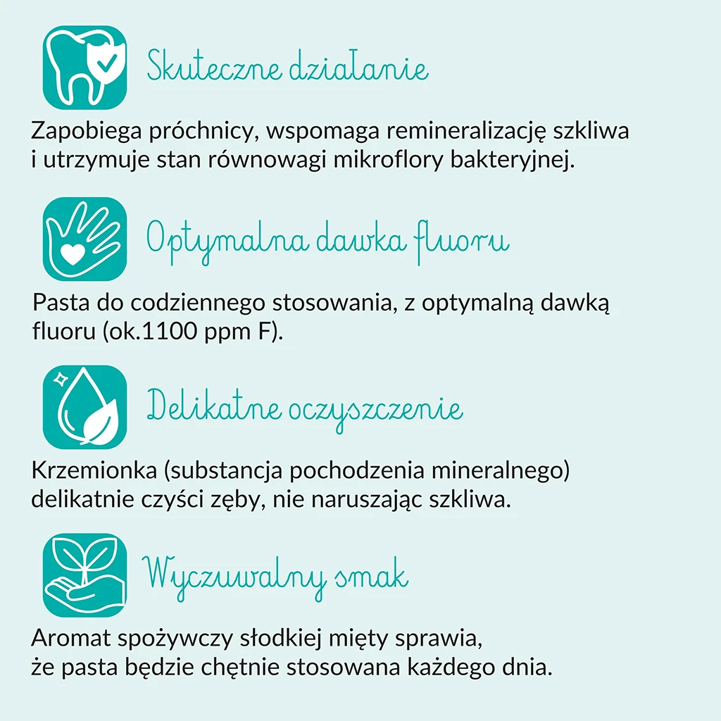 Sylveco Bambini 3+ dentifricio fluoro menta delicata