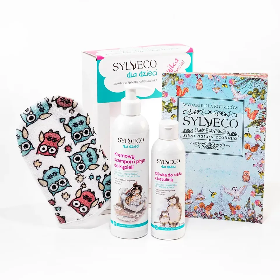 Vianek Sylveco Bambini Set Bagno Shampoo Olio Salvietta Delicato