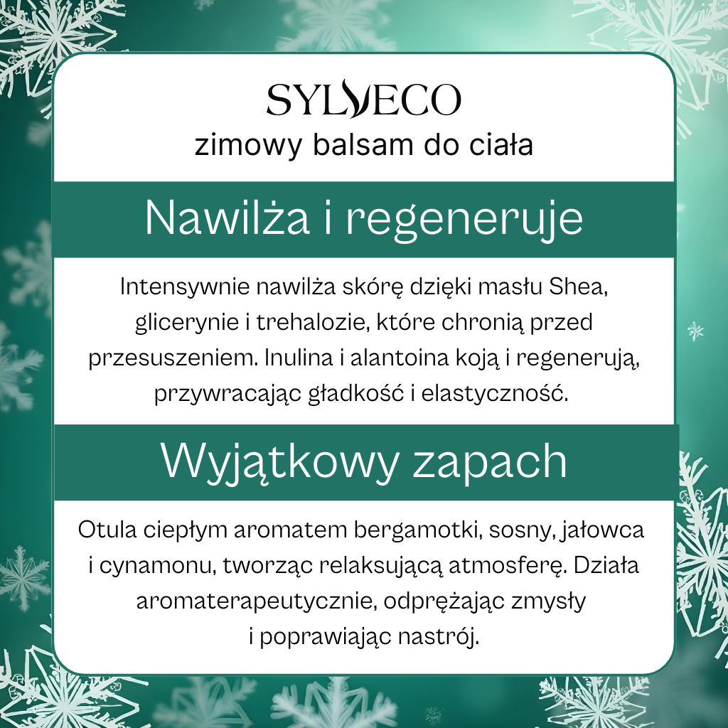 Sylveco balsamo corpo invernale pino cannella burro karite