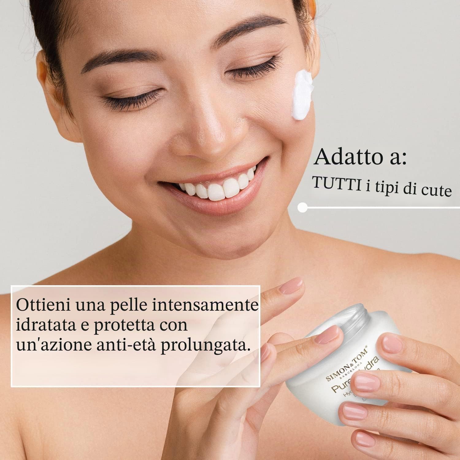 Simon & Tom Pure Hydra Crema Viso Giorno 50ml Acido Ialuronico