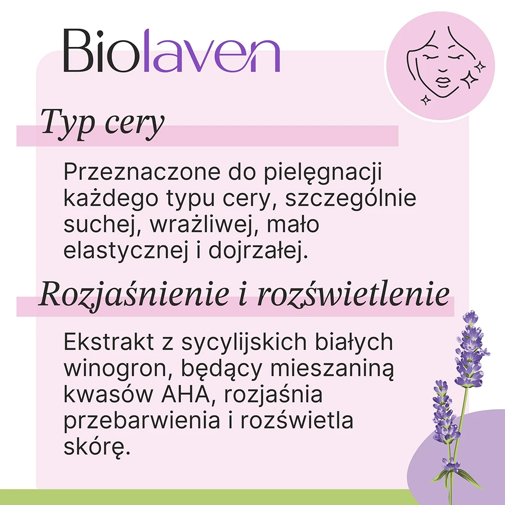 Biolaven maschera viso notte AHA 45 ml