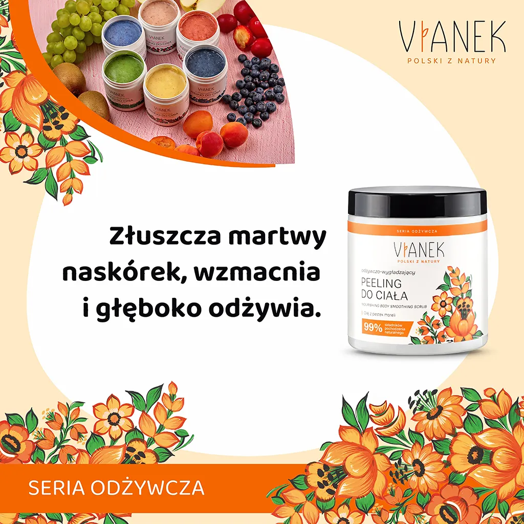 Vianek Classico Scrub Corpo Nutriente albicocca e zucchero