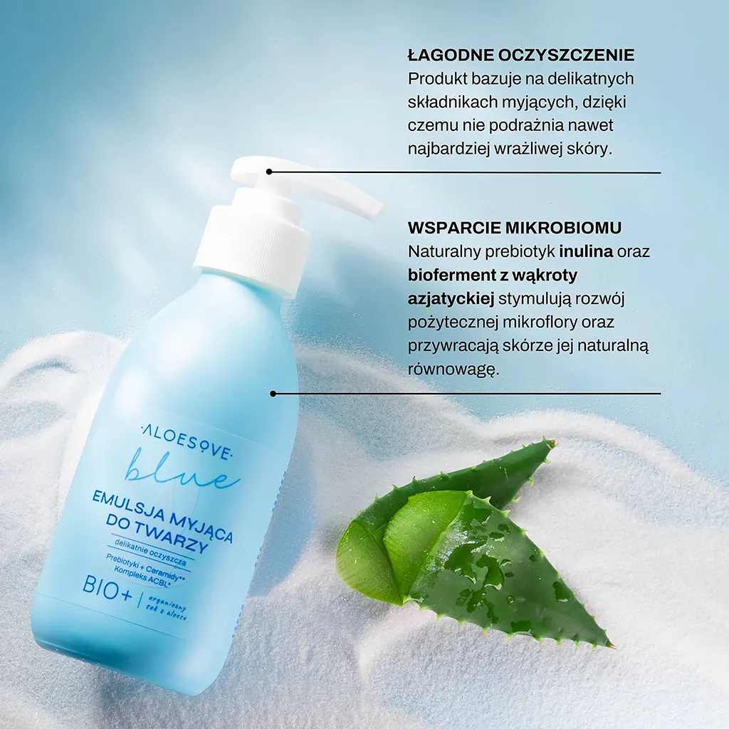 Aloesove Blue emulsione detergente viso delicata