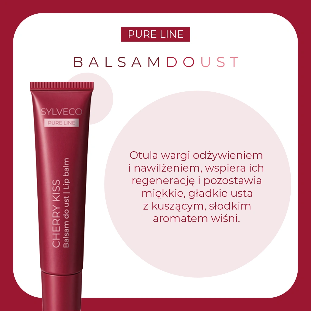 Sylveco Pure Line Burro Labbra Cherry Kiss Idratante