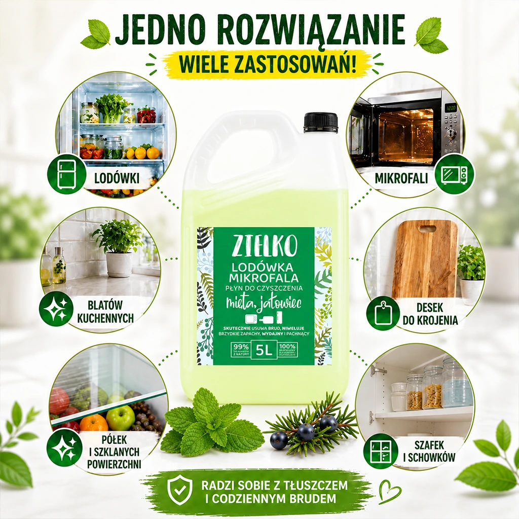 Zielko Menta Ginepro detergente frigo 5 l sgrassante