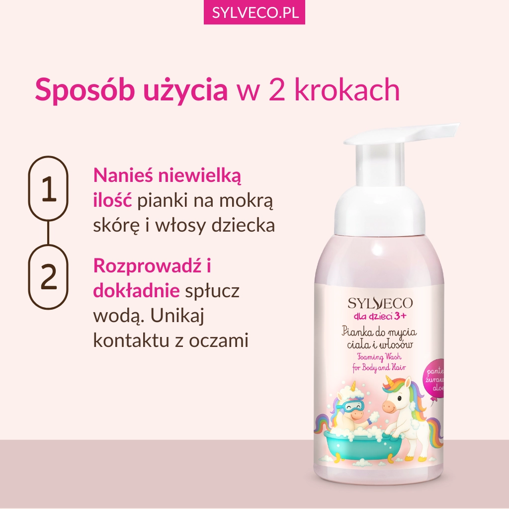 Sylveco schiuma corpo e capelli bambini anguria 2in1
