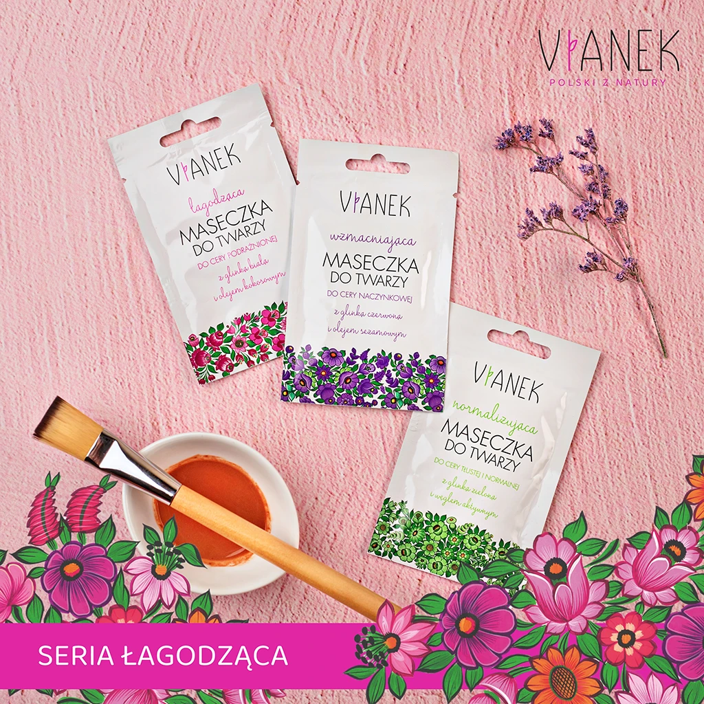 Vianek Classico maschera viso lenitiva caolino pelli sensibili