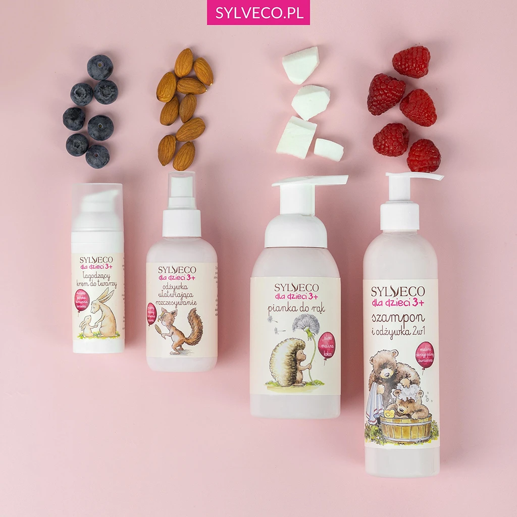 Sylveco Bambini 3+ shampoo balsamo 2in1 lampone 300 ml