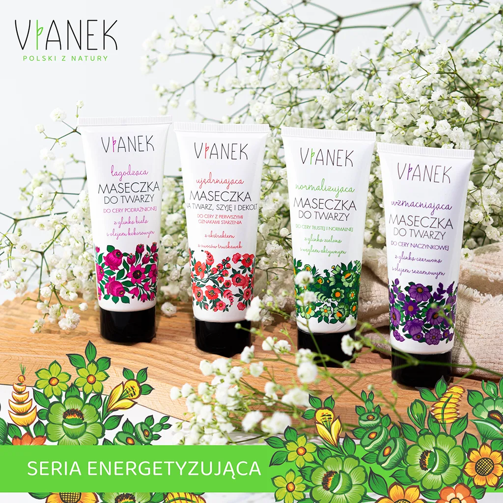 Vianek maschera viso normalizzante 75 ml argilla verde