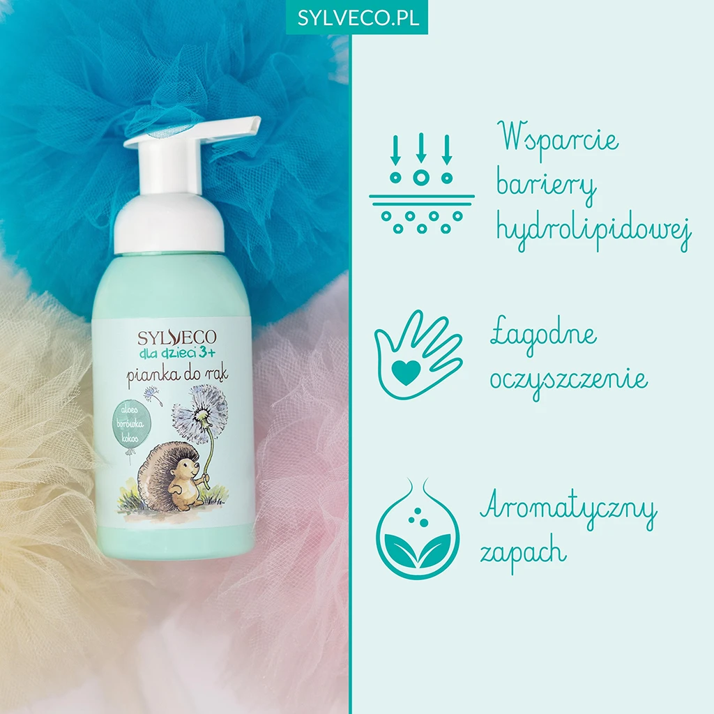 Sylveco Bambini 3+ schiuma mani mirtillo delicata