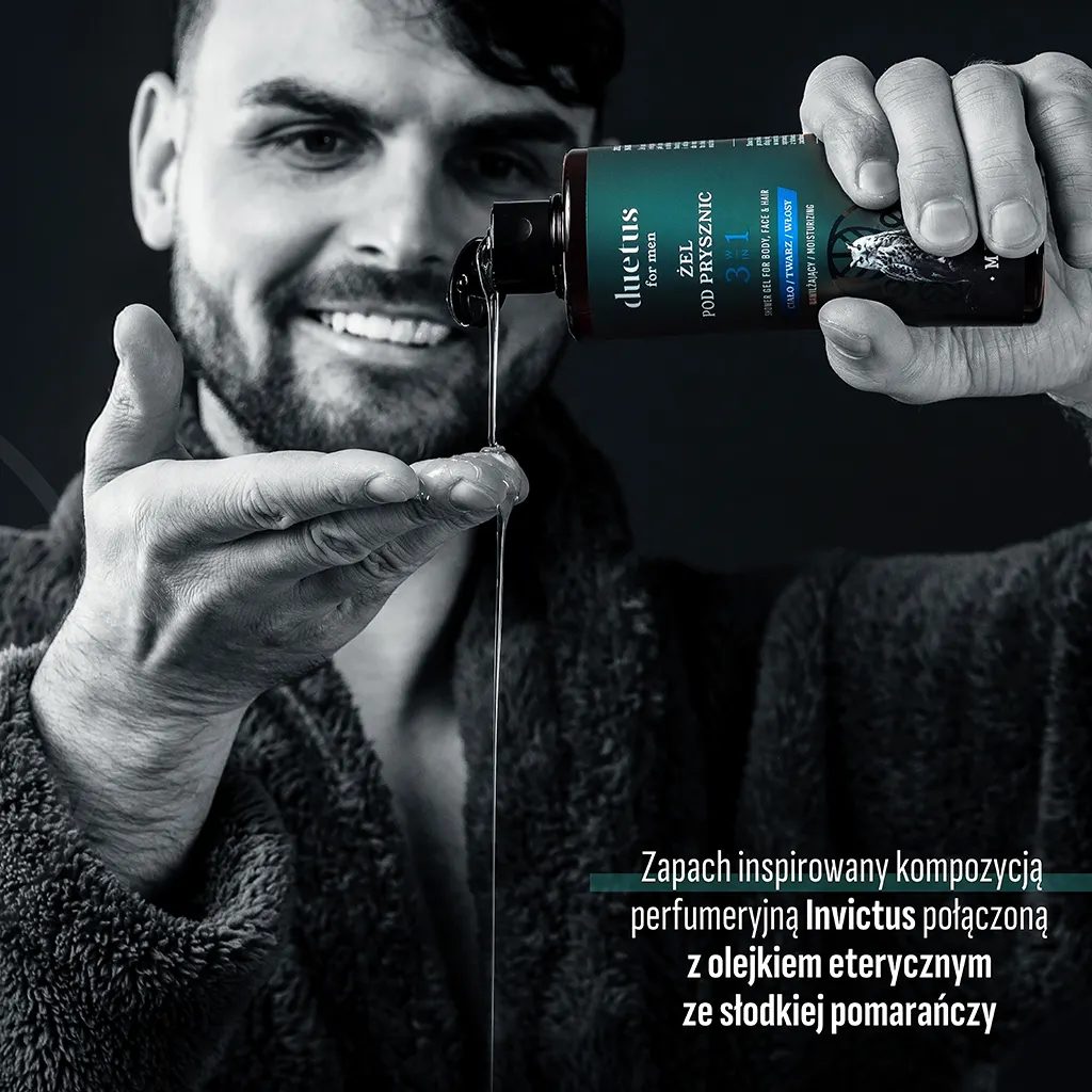 Duetus For Men Invictus gel doccia 3in1 idratante