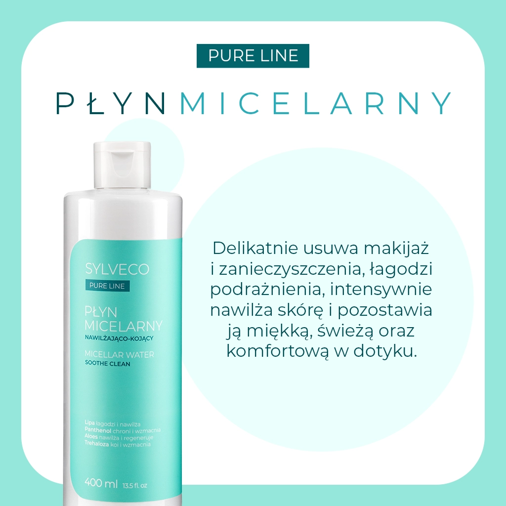 Sylveco Pure Line acqua micellare idratante lenitiva pelle sensibile