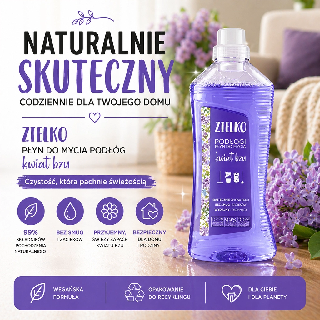 Zielko Detergente Pavimenti Lillà Senza Aloni