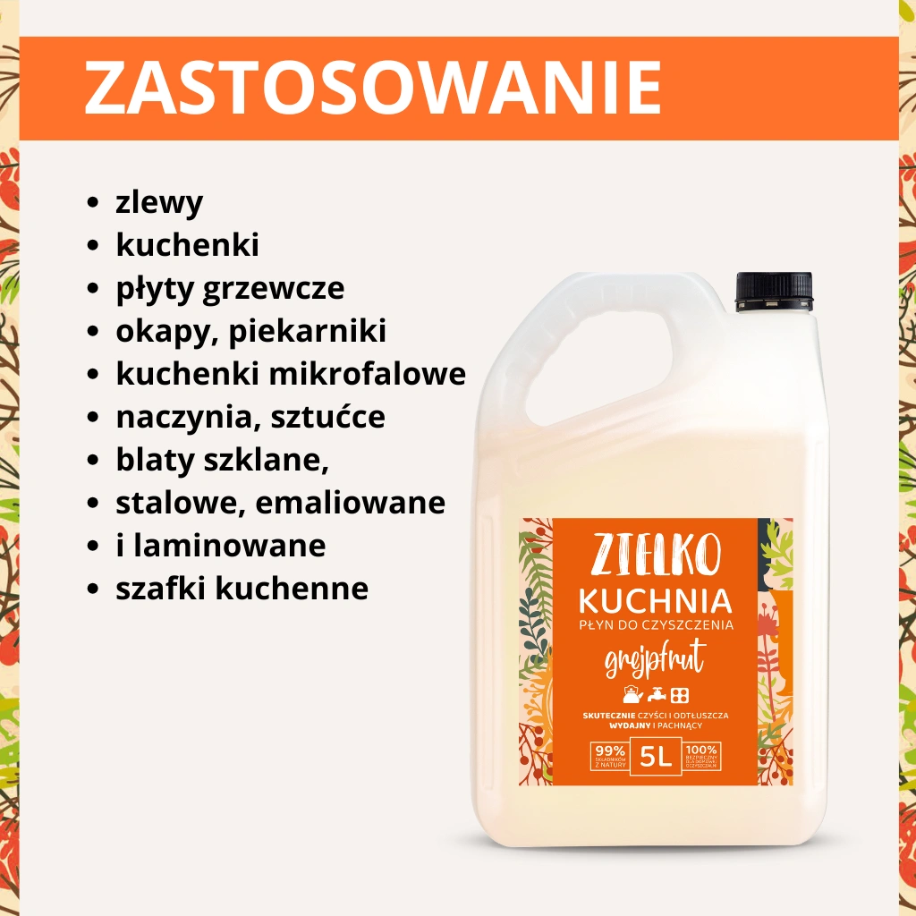 Zielko Pompelmo Detergente Cucina 5l ecologico sgrassante