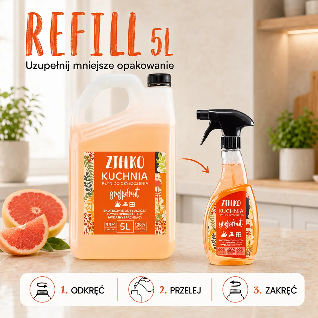 Zielko Pompelmo Detergente Cucina 5l ecologico sgrassante
