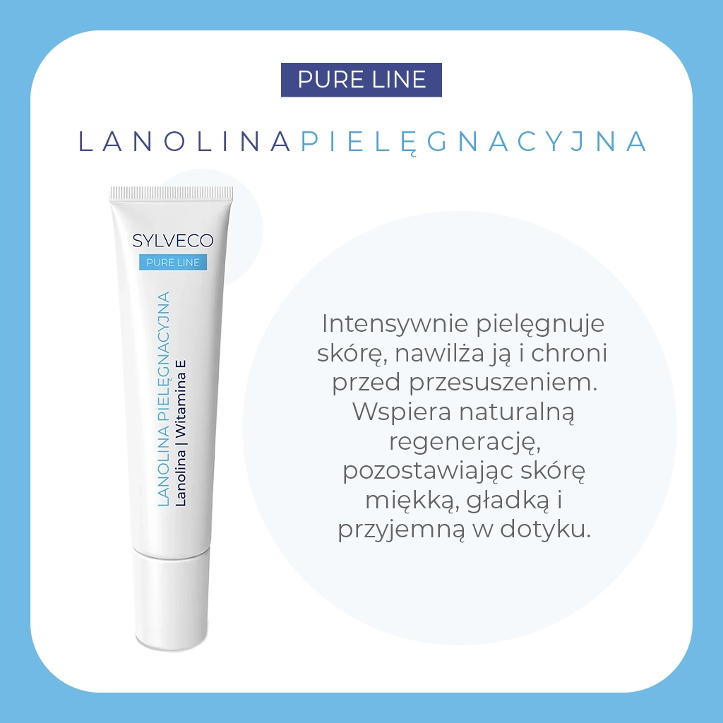 Sylveco Pure Line Lanolina Protettiva Labbra e Mani