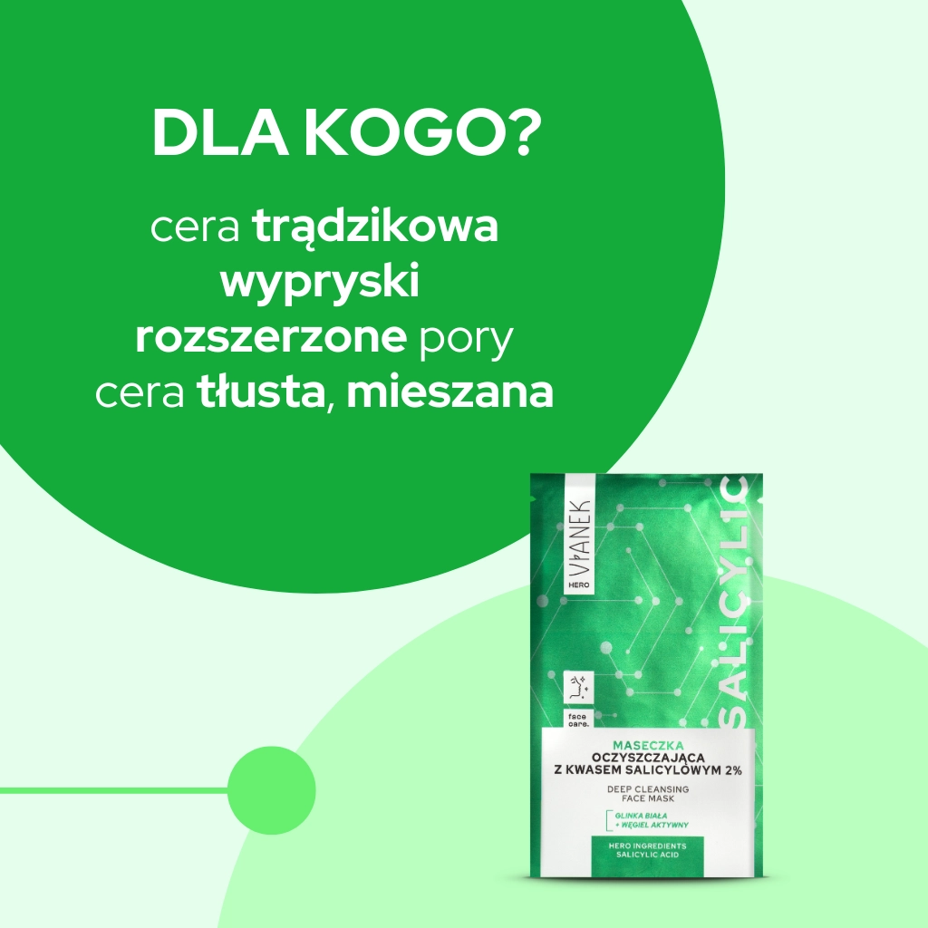 Vianek Hero Maschera Viso Acido Salicilico Bustina 10 ml Sebum