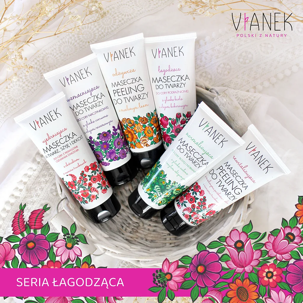 Vianek Classico maschera viso lenitiva argilla bianca