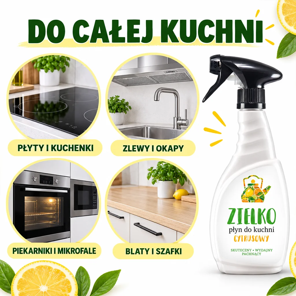 Zielko Cucina Spray Agrumi sgrassatore superfici