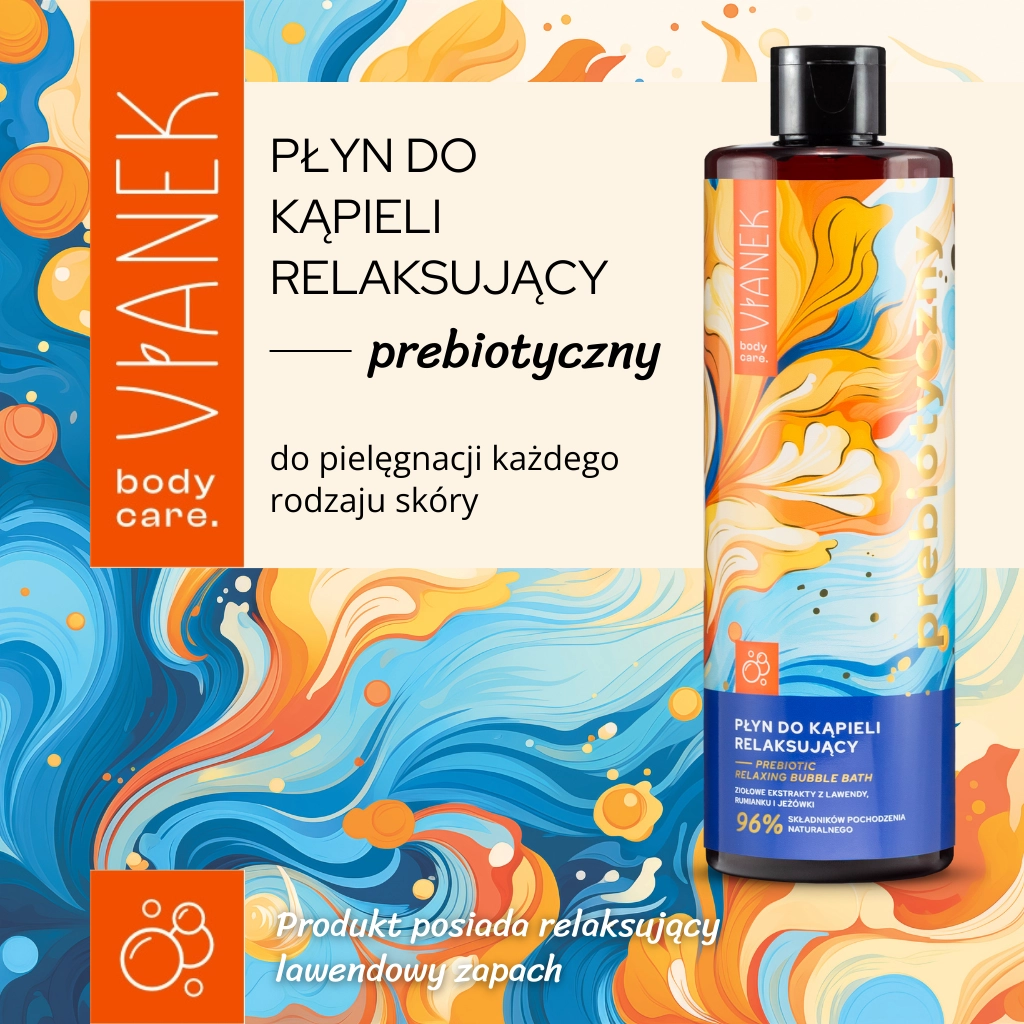 Vianek Prebiotico bagnoschiuma rilassante lavanda delicato